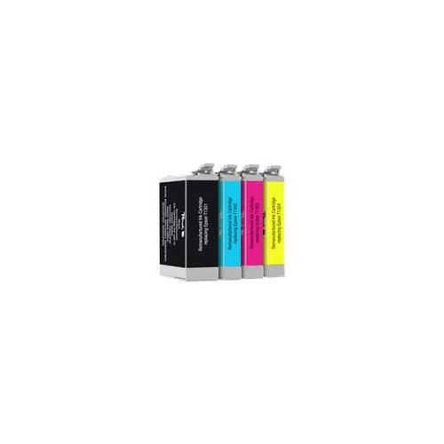 Peach Peach Multi Pack - 4-pack - svart, gul, cyan, magenta - kompatibel - bläckpatron (alternativ för: Epson T1301, Epson T1302, Epson T1303, Epson T1304)