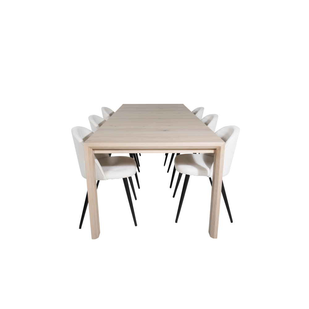Produktbild för Slider Matbord med Velvet Stolarna