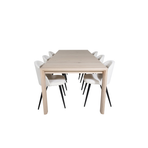 Venture Home Slider Matbord med Velvet Stolarna