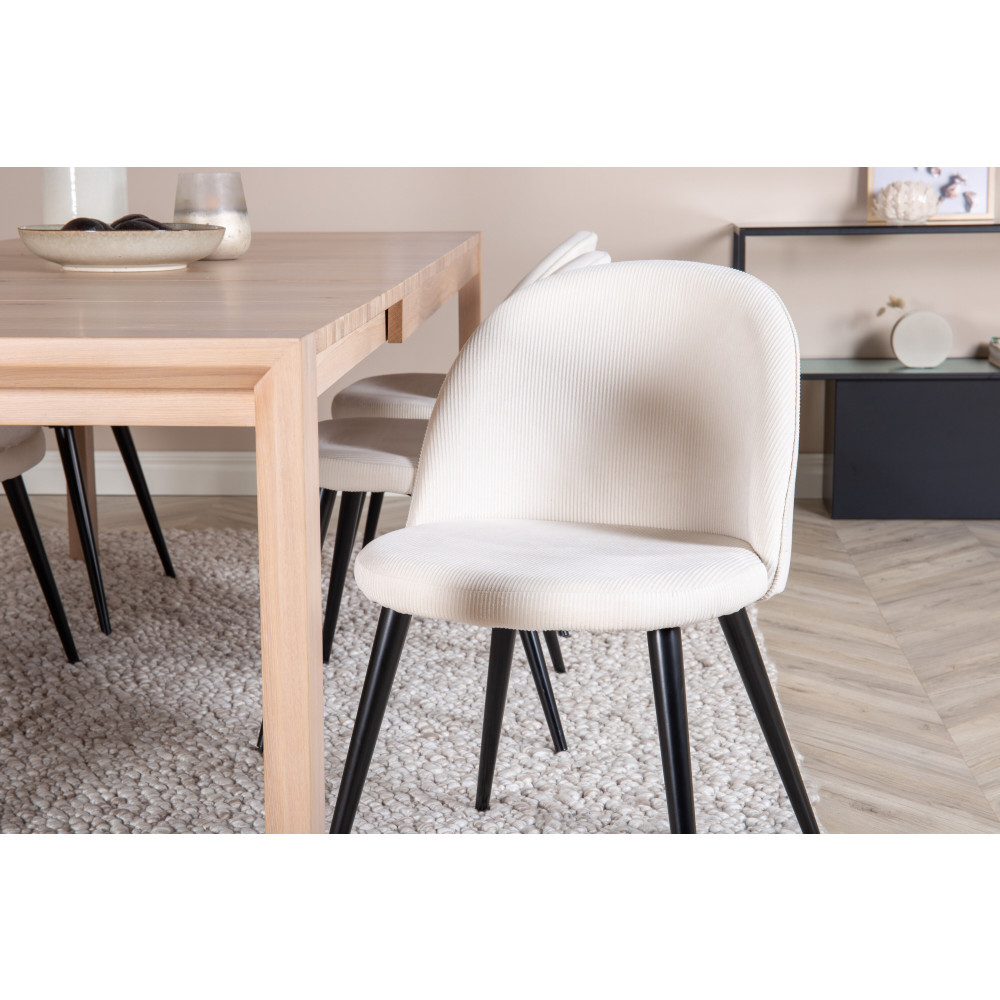 Produktbild för Slider Matbord med Velvet Stolarna