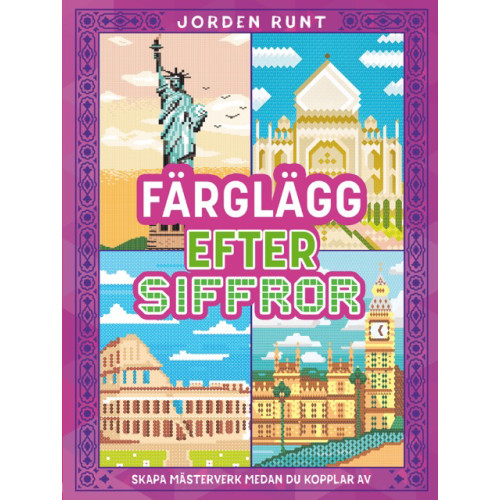 Tukan Förlag Färglägg efter siffror. Jorden runt (häftad)
