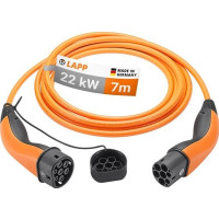 Produktbild för Lapp ÖLFLEX 5555934031, Orange, Typ 2, Typ 2, Svart, Rak, Ra...