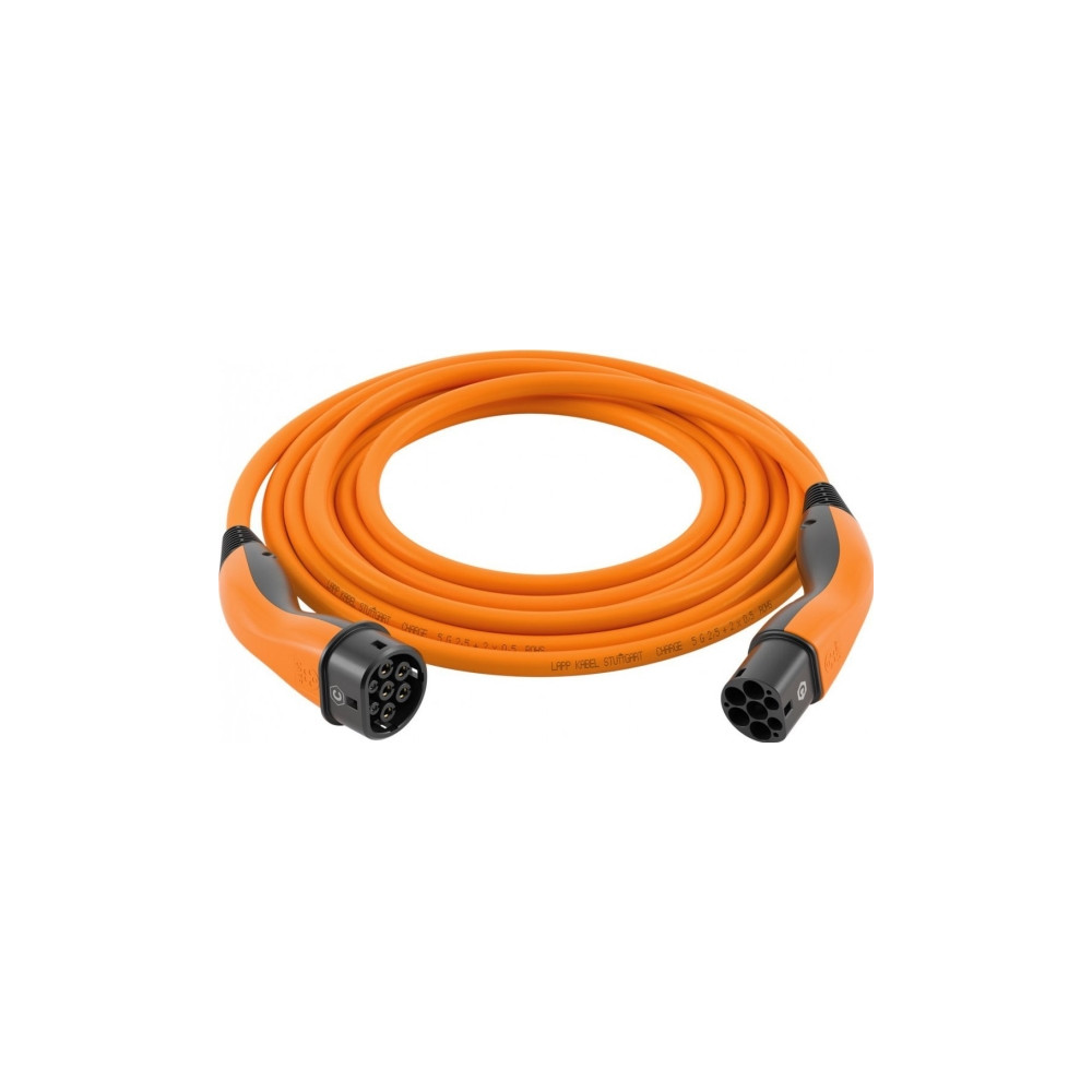 Produktbild för Lapp ÖLFLEX 5555934031, Orange, Typ 2, Typ 2, Svart, Rak, Ra...
