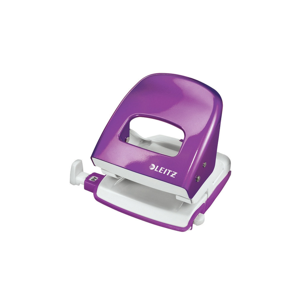 Produktbild för Leitz WOW NeXXt 5008 - hålslag - 30 ark - 2 hål - metall - violettmetallic