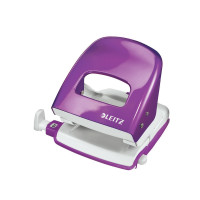Produktbild för Leitz WOW NeXXt 5008 - hålslag - 30 ark - 2 hål - metall - violettmetallic