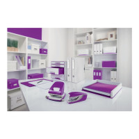 Produktbild för Leitz WOW NeXXt 5008 - hålslag - 30 ark - 2 hål - metall - violettmetallic