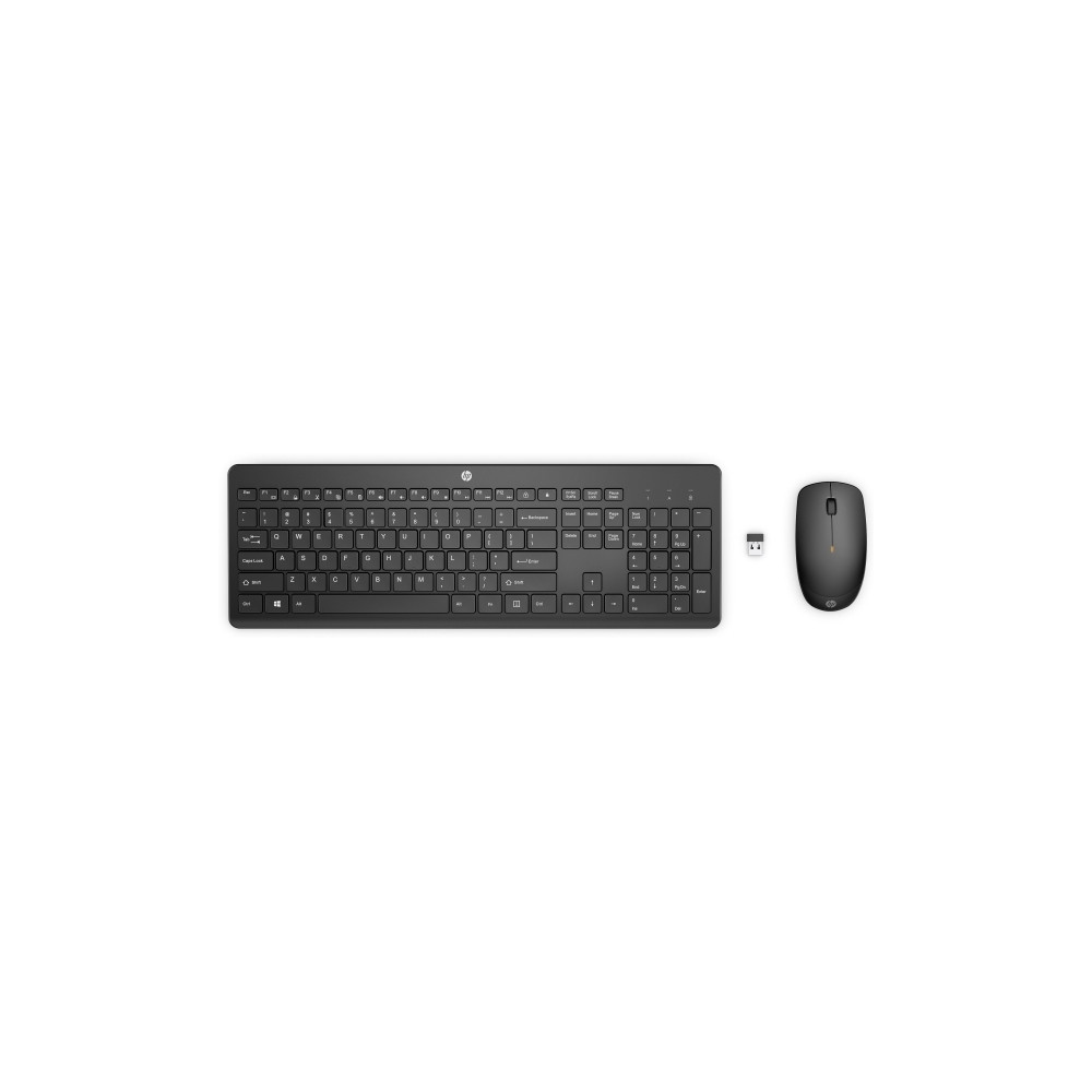 Produktbild för HP 235 - sats med tangentbord och mus full size - svart - Smart Buy Inmatningsenhet