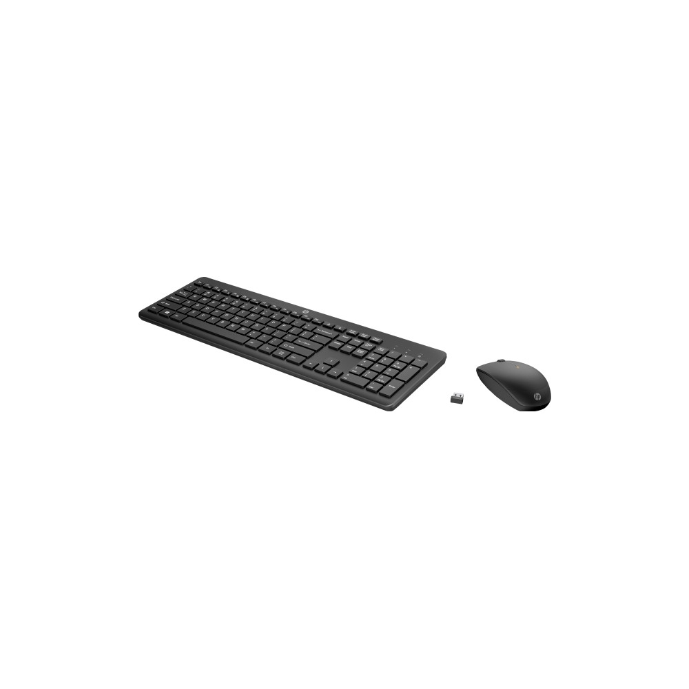 Produktbild för HP 235 - sats med tangentbord och mus full size - svart - Smart Buy Inmatningsenhet