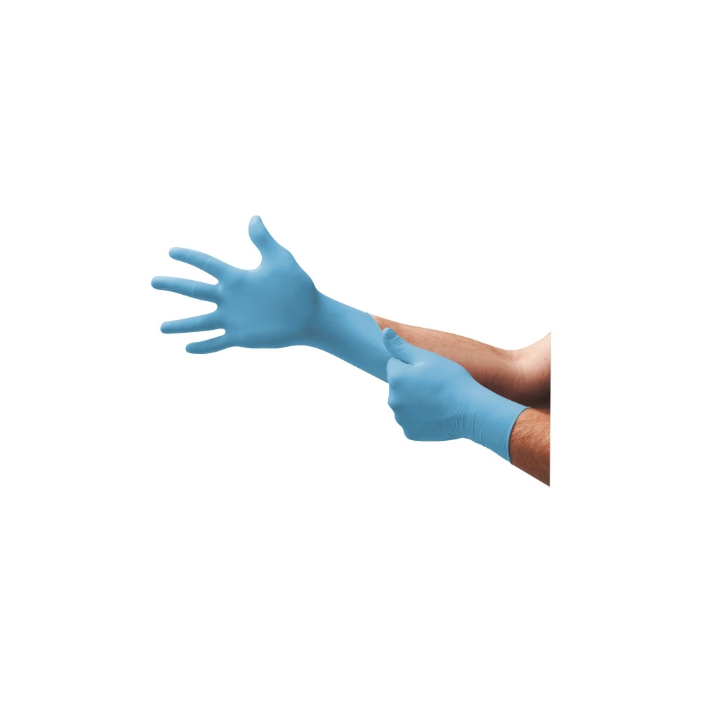 Produktbild för Handsker Ansell Microflex® 93-833, nitril, str. 6.5-7