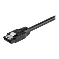 Produktbild för StarTech.com 0.6 m Round SATA Cable - Latching Connectors - 6Gbs SATA Cable - SATA-kabel - 60 cm