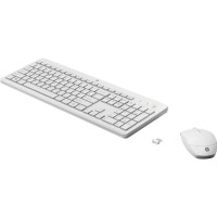 Produktbild för HP 230 - sats med tangentbord och mus - QWERTY - engelska - vit Inmatningsenhet