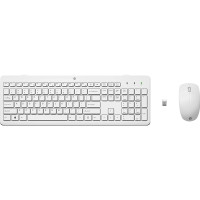 Produktbild för HP 230 - sats med tangentbord och mus - QWERTY - engelska - vit Inmatningsenhet