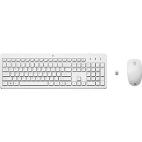 Produktbild för HP 230 - sats med tangentbord och mus - QWERTY - engelska - vit Inmatningsenhet
