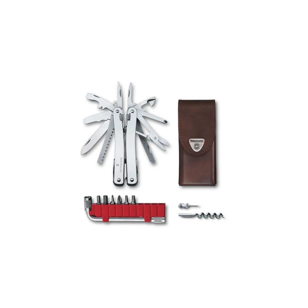 Produktbild för Victorinox Swiss Tool Spirit X Plus, Rostfritt stål, Läder,...