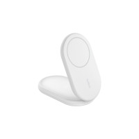 Produktbild för Belkin BoostCharge trådlöst laddställ - magnetisk, hopfällbar, med Qi2 - + växelströmsadapter - 15 watt