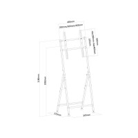 Produktbild för Neomounts PLASMA-M1000 ställ - för platt panel - svart
