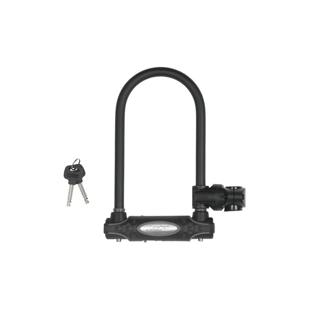 Produktbild för MASTER LOCK 8195EURDPRO, U-lås, svart, stål, vinyl, 1,3 cm,...