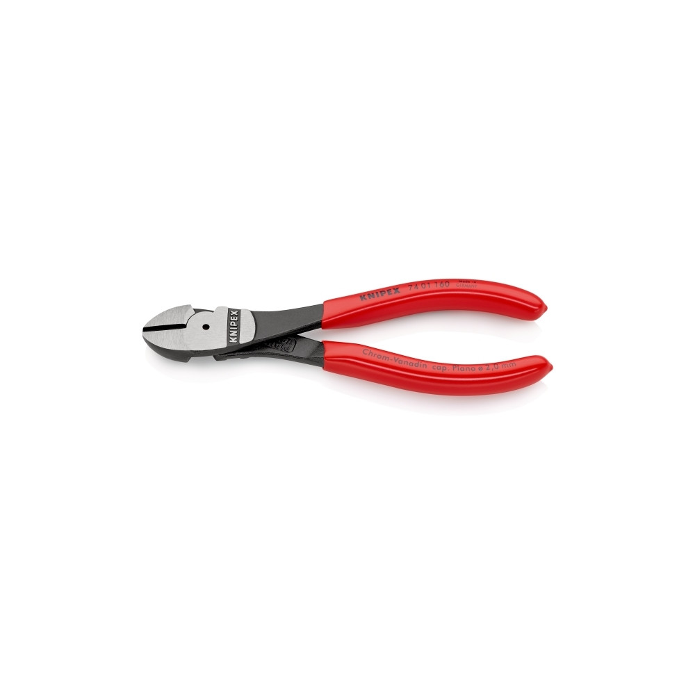 Produktbild för Knipex 74 01 160, Avbitartång, Kromvanadinstål, Plast, Röd,...
