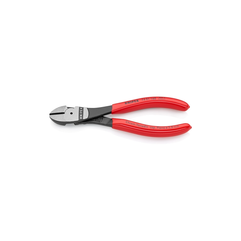 Produktbild för Knipex 74 01 160, Avbitartång, Kromvanadinstål, Plast, Röd,...