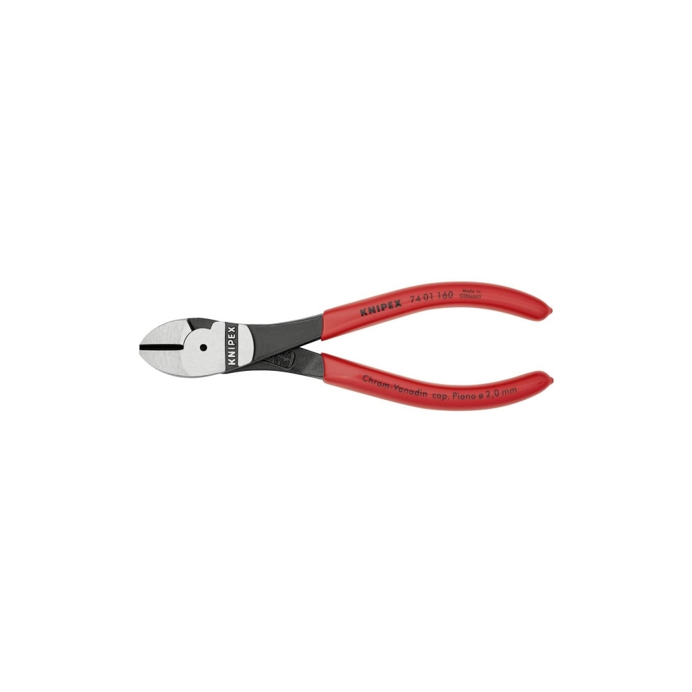 Produktbild för Knipex 74 01 160, Avbitartång, Kromvanadinstål, Plast, Röd,...