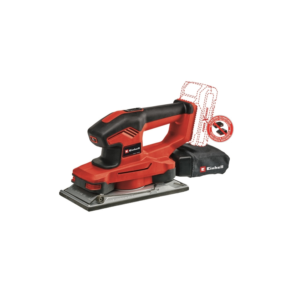 Produktbild för Einhell TE-OS 18/230 Li Solo, Planslipmaskin, Svart, Röd, 70...