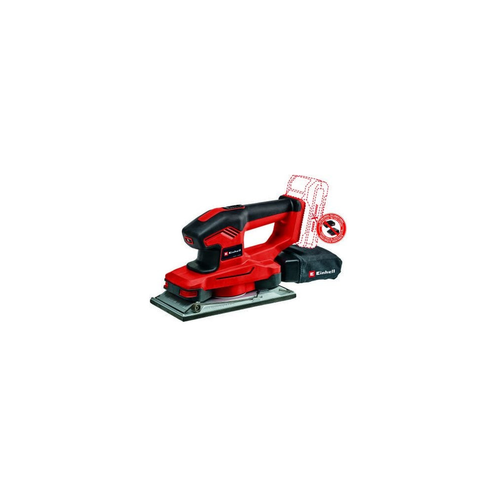 Produktbild för Einhell TE-OS 18/230 Li Solo, Planslipmaskin, Svart, Röd, 70...