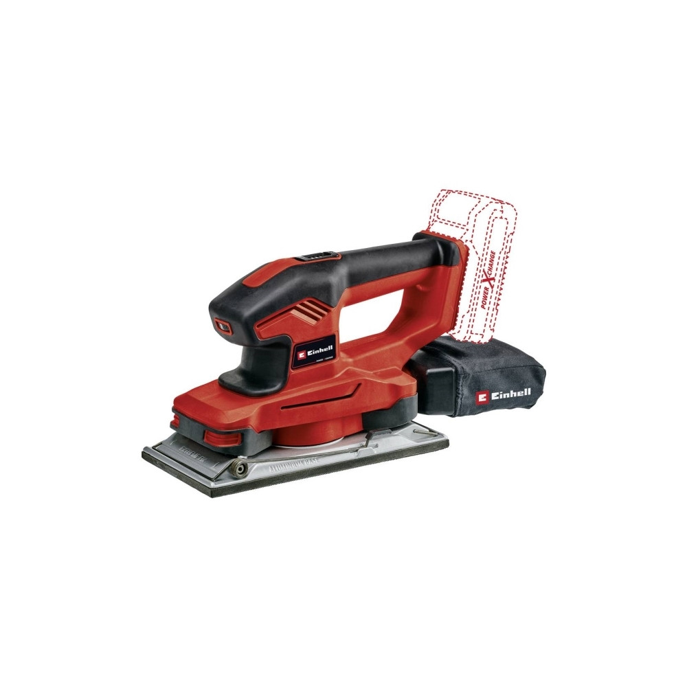 Produktbild för Einhell TE-OS 18/230 Li Solo, Planslipmaskin, Svart, Röd, 70...