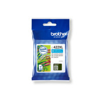 Produktbild för Brother LC422XLC - Lång livslängd - cyan - original - bläckpatron