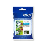 Produktbild för Brother LC422XLC - Lång livslängd - cyan - original - bläckpatron