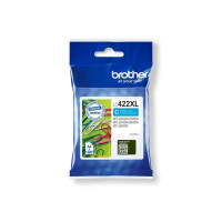 Produktbild för Brother LC422XLC - Lång livslängd - cyan - original - bläckpatron