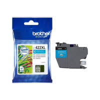 Produktbild för Brother LC422XLC - Lång livslängd - cyan - original - bläckpatron