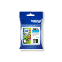 Produktbild för Brother LC422XLC - Lång livslängd - cyan - original - bläckpatron