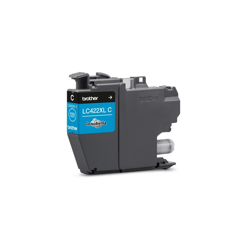 Produktbild för Brother LC422XLC - Lång livslängd - cyan - original - bläckpatron
