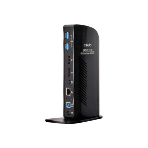 Club 3D Club 3D SenseVision USB 3.0 Dual Display 4K60Hz Docking Station - dockningsstation - USB - DP - 1GbE