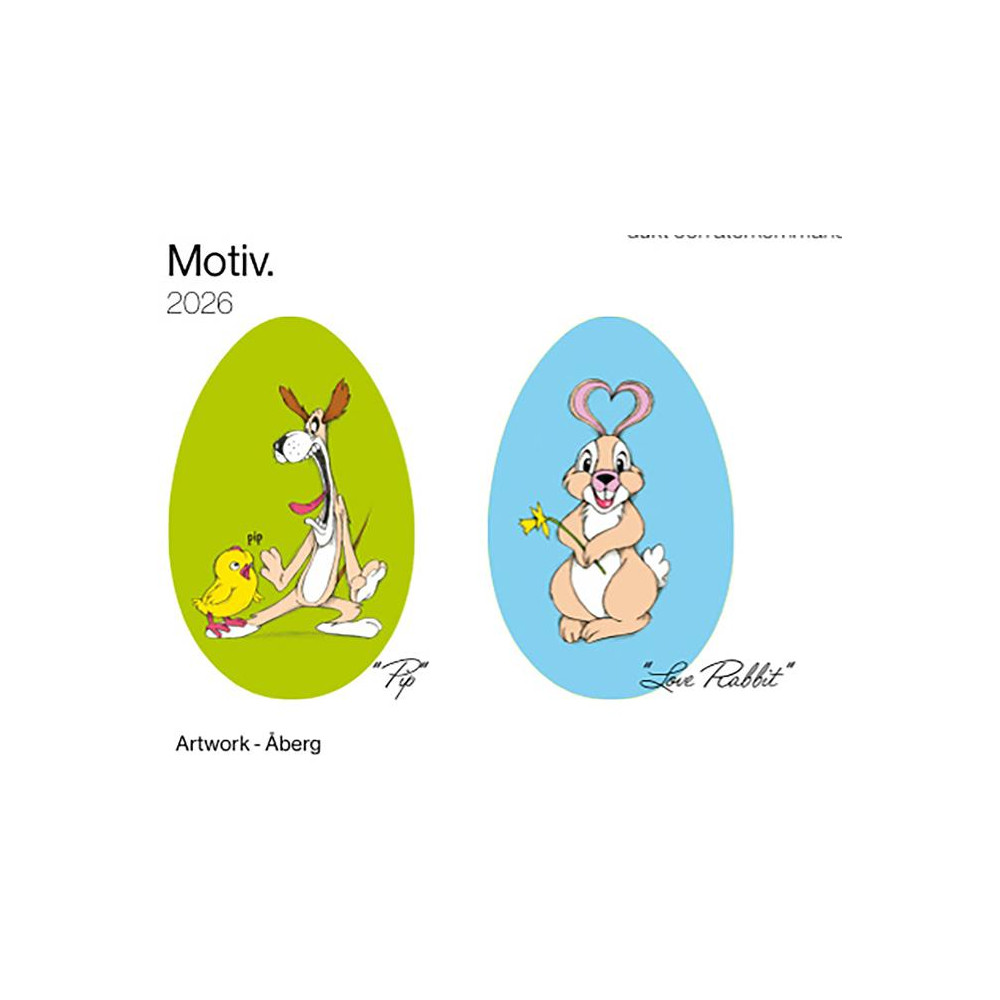 Produktbild för Påskägg LASSE ÅBERG osort. motiv 238g