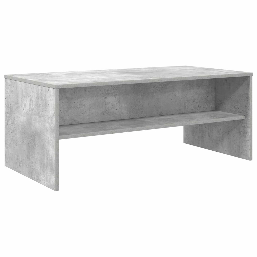 Produktbild för Kaffeebord Betonggrå 100 x 50 x 40 cm Konstruerat trä