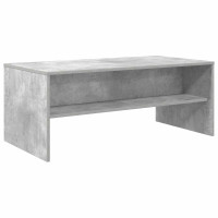Produktbild för Kaffeebord Betonggrå 100 x 50 x 40 cm Konstruerat trä