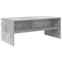 Produktbild för Kaffeebord Betonggrå 100 x 50 x 40 cm Konstruerat trä