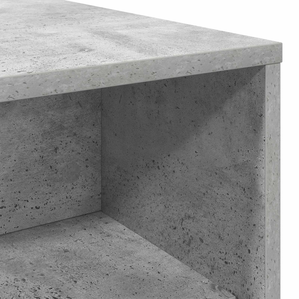 Produktbild för Kaffeebord Betonggrå 100 x 50 x 40 cm Konstruerat trä