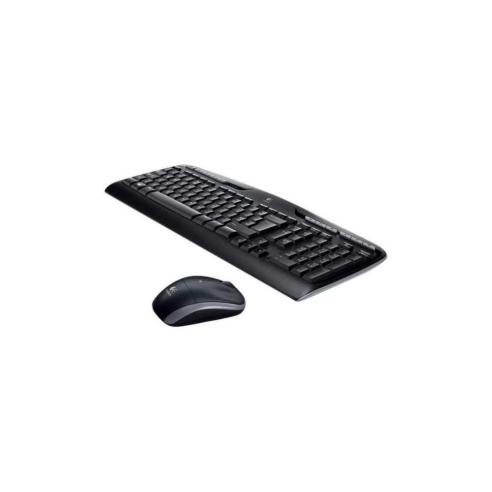 Produktbild för Logitech Wireless Combo MK330 - sats med tangentbord och mus - brittisk - svart Inmatningsenhet
