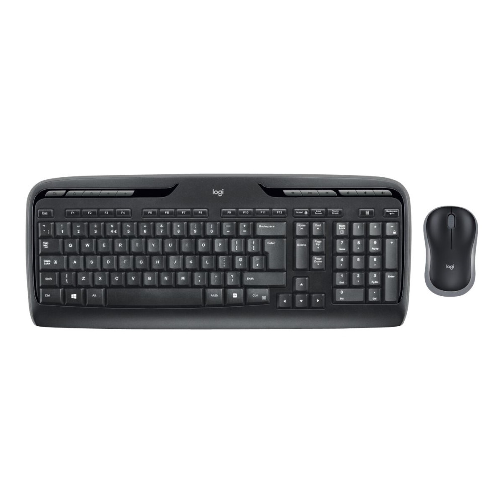 Produktbild för Logitech Wireless Combo MK330 - sats med tangentbord och mus - brittisk - svart Inmatningsenhet