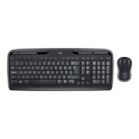 Produktbild för Logitech Wireless Combo MK330 - sats med tangentbord och mus - brittisk - svart Inmatningsenhet