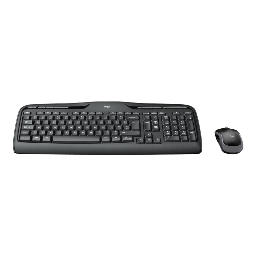 Produktbild för Logitech Wireless Combo MK330 - sats med tangentbord och mus - brittisk - svart Inmatningsenhet