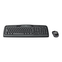 Produktbild för Logitech Wireless Combo MK330 - sats med tangentbord och mus - brittisk - svart Inmatningsenhet
