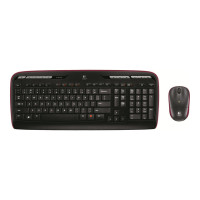 Produktbild för Logitech Wireless Combo MK330 - sats med tangentbord och mus - brittisk - svart Inmatningsenhet