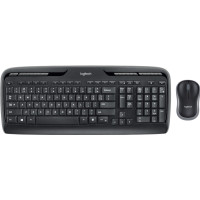 Produktbild för Logitech Wireless Combo MK330 - sats med tangentbord och mus - brittisk - svart Inmatningsenhet