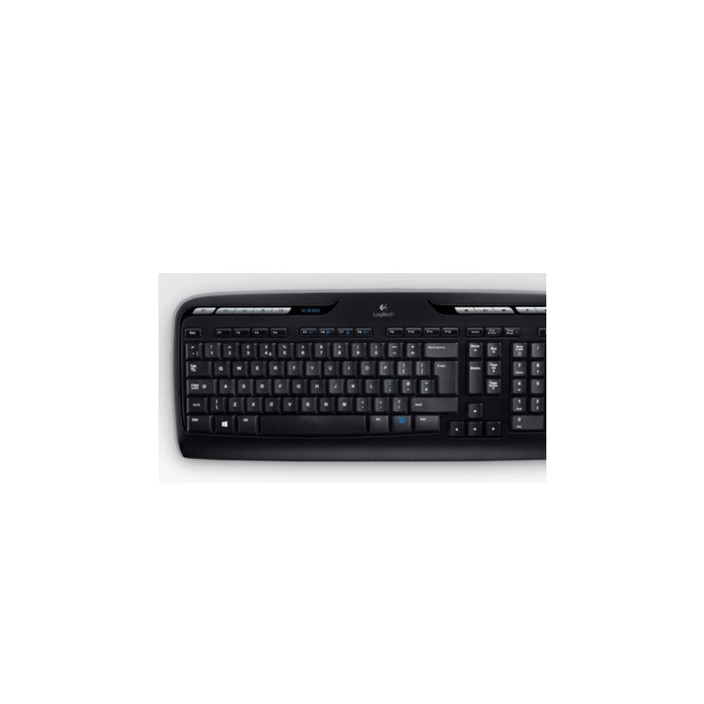 Produktbild för Logitech Wireless Combo MK330 - sats med tangentbord och mus - brittisk - svart Inmatningsenhet