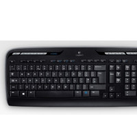 Produktbild för Logitech Wireless Combo MK330 - sats med tangentbord och mus - brittisk - svart Inmatningsenhet
