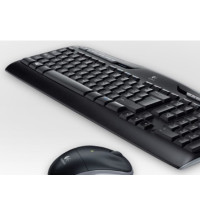 Produktbild för Logitech Wireless Combo MK330 - sats med tangentbord och mus - brittisk - svart Inmatningsenhet