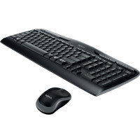 Produktbild för Logitech Wireless Combo MK330 - sats med tangentbord och mus - brittisk - svart Inmatningsenhet